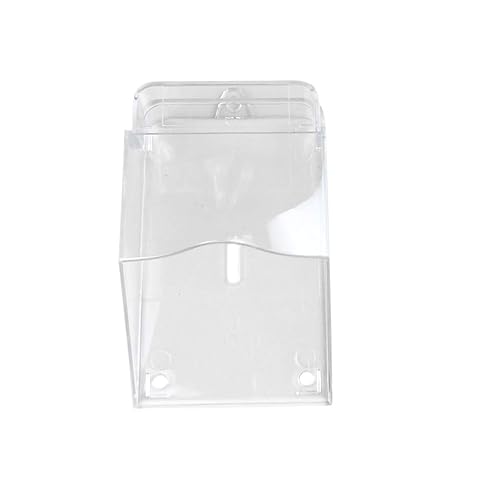 Capot de protection transparent en plastique PC posé près d’une porte d’entrée claire.